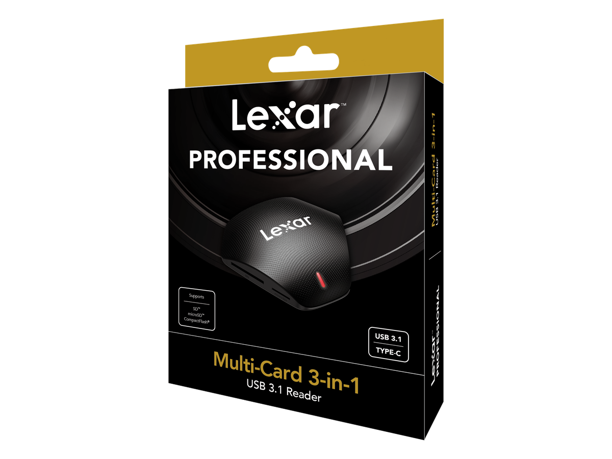 Lexar Multi-Card 3-in-1 USB-C Reader