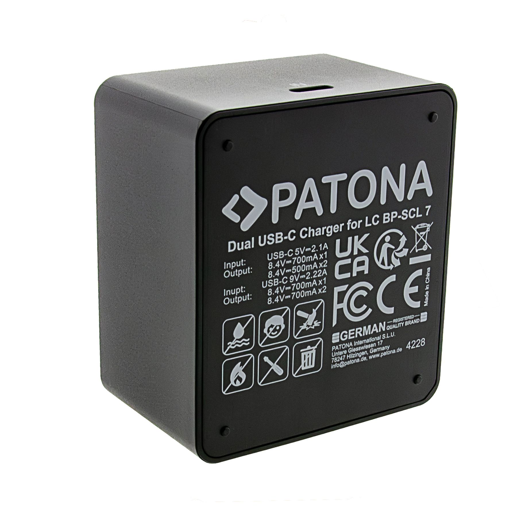 Patona Ladegerät Dual Leica BP-SCL7