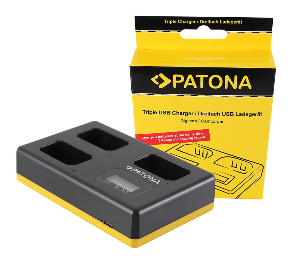 Patona Triple Chargeur USB NP-FW50