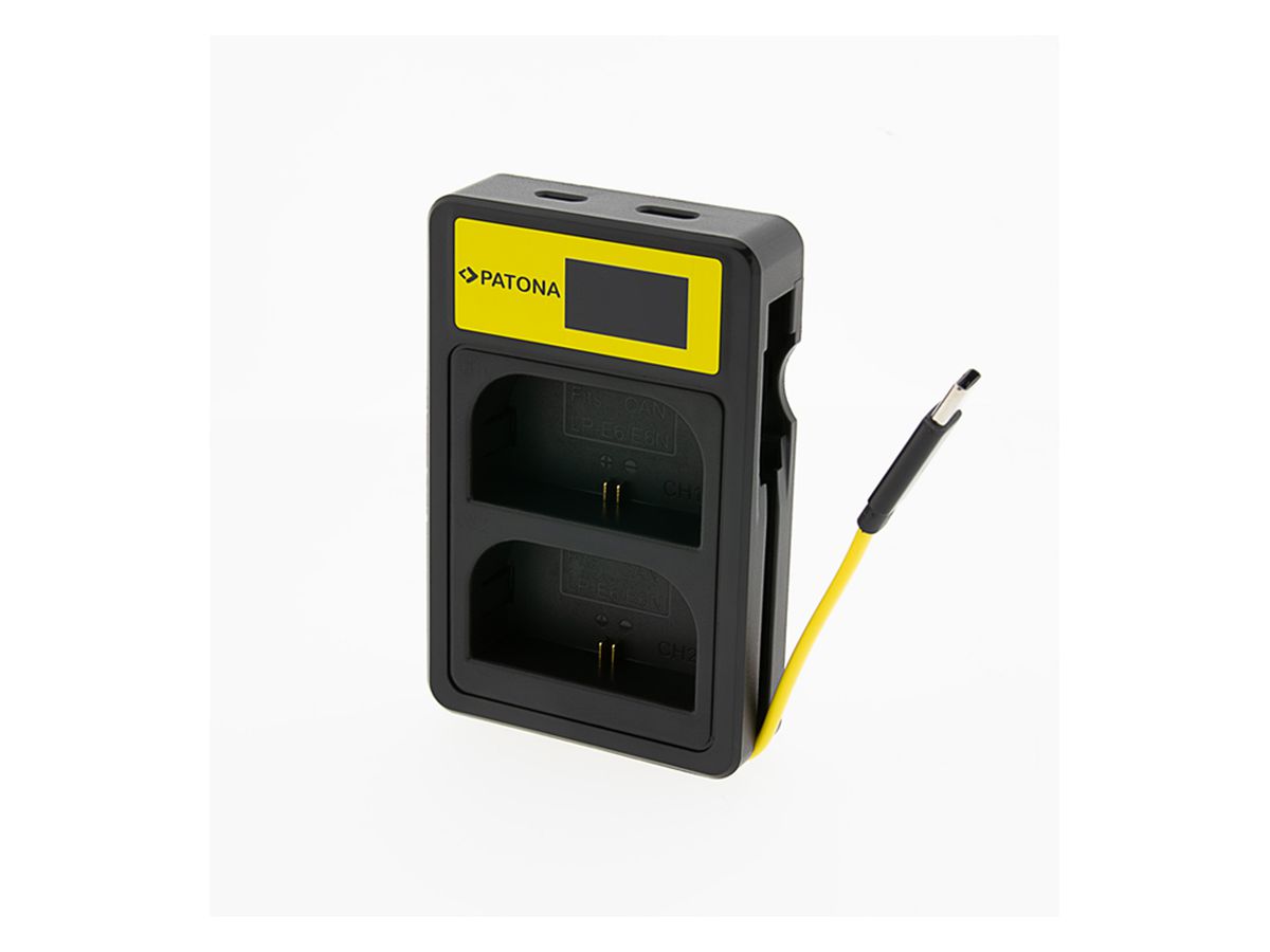 Patona Smart Dual Ladegerät Canon LP-E6