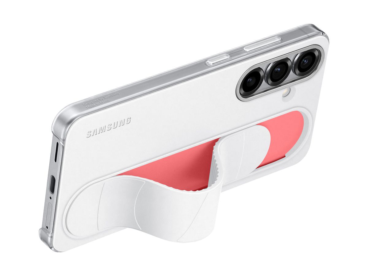 Samsung S25 Standing Grip Case White