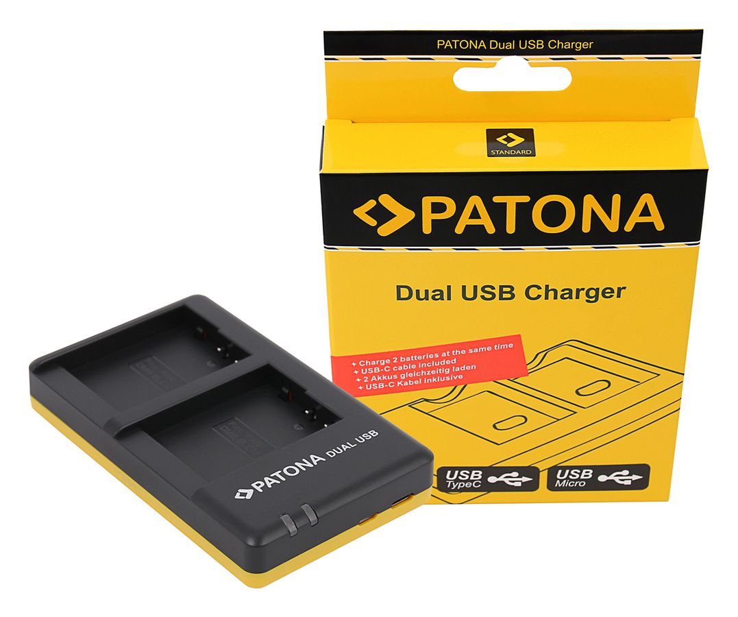 Patona Ladeg. Dual USB Panasonic BLC12