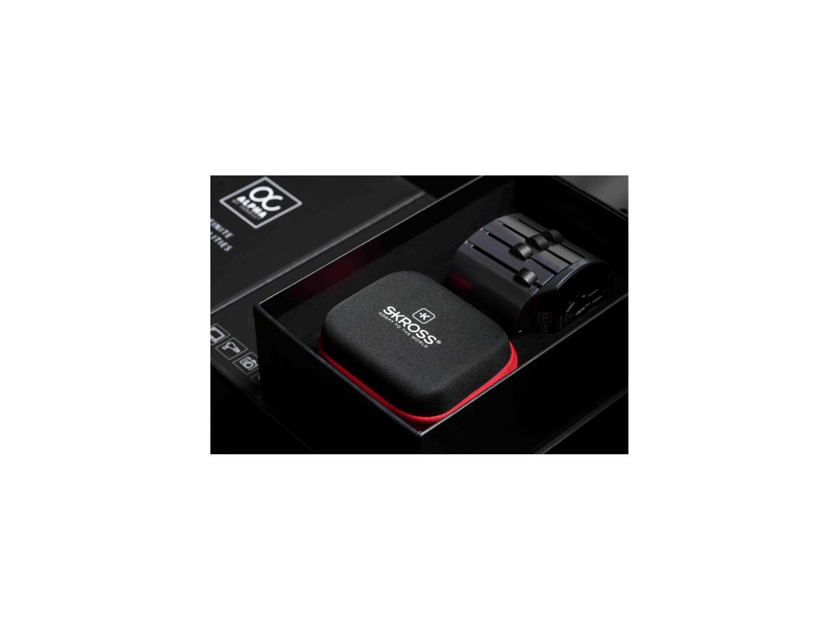 Skross Alpha World Travel Adapter + Etui