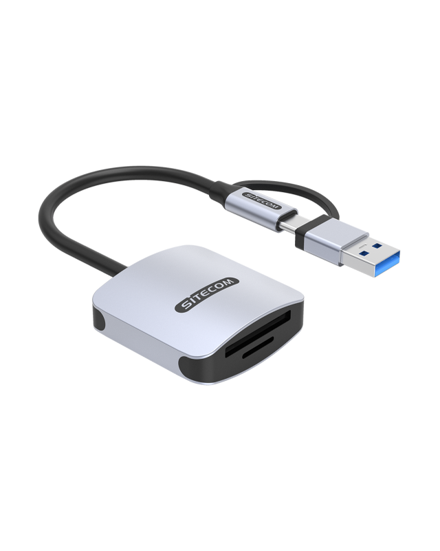 Sitecom USB Card Reader USB-C & USB-A