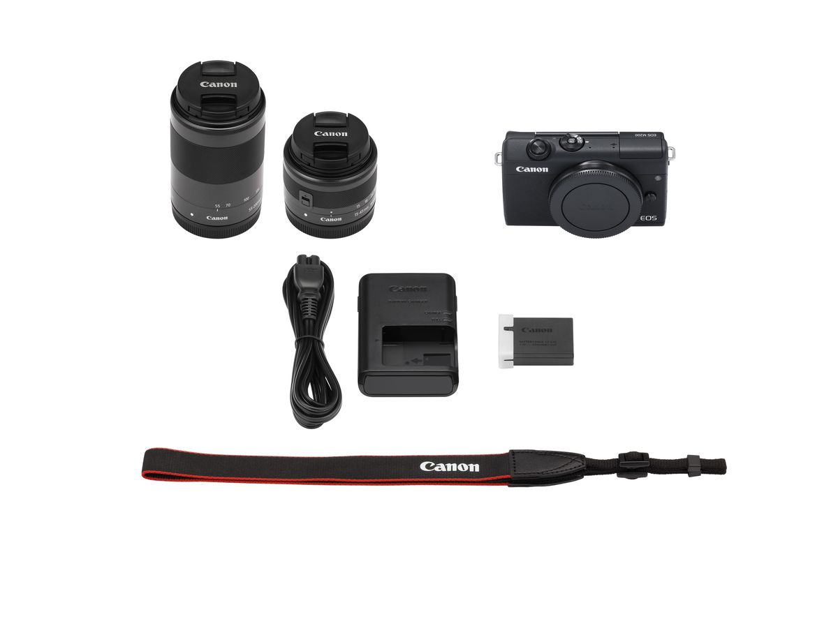 Canon EOS M200 + 15-45 + 55-200 Noir