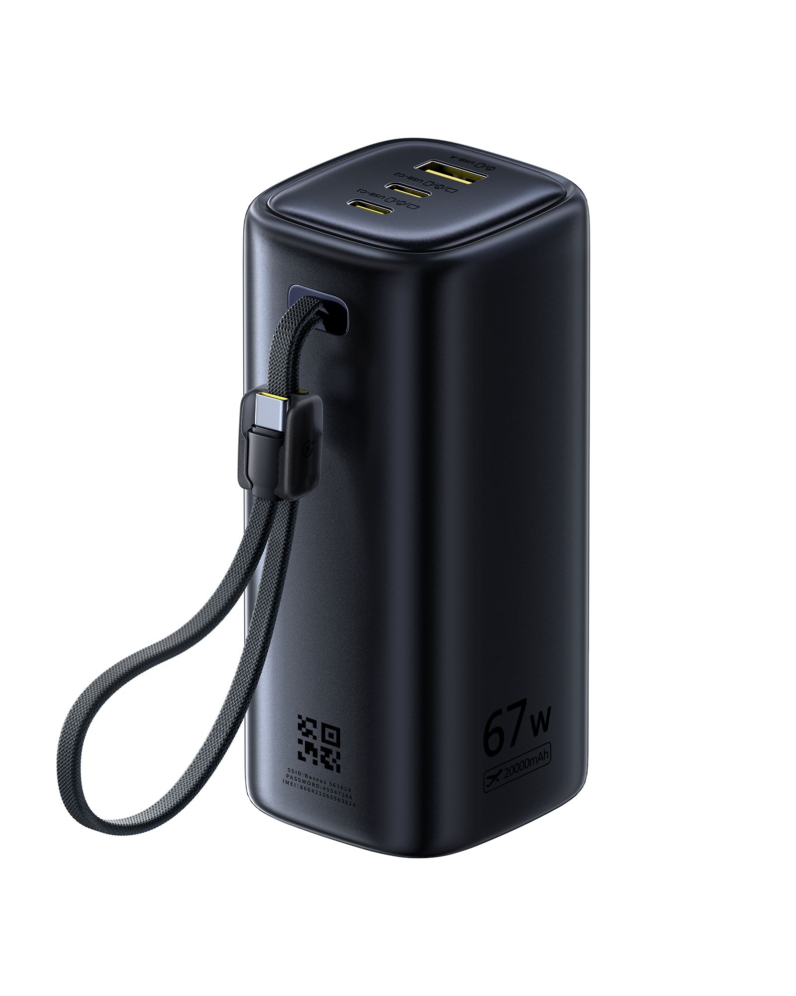 Baseus EnerGeek MiFi PB 20000mAh 67W Bl.