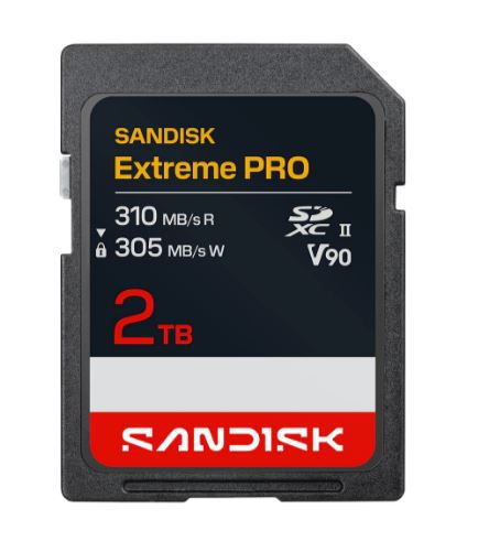 SANDISK Extreme PRO 310MB/s SDXC 2TB