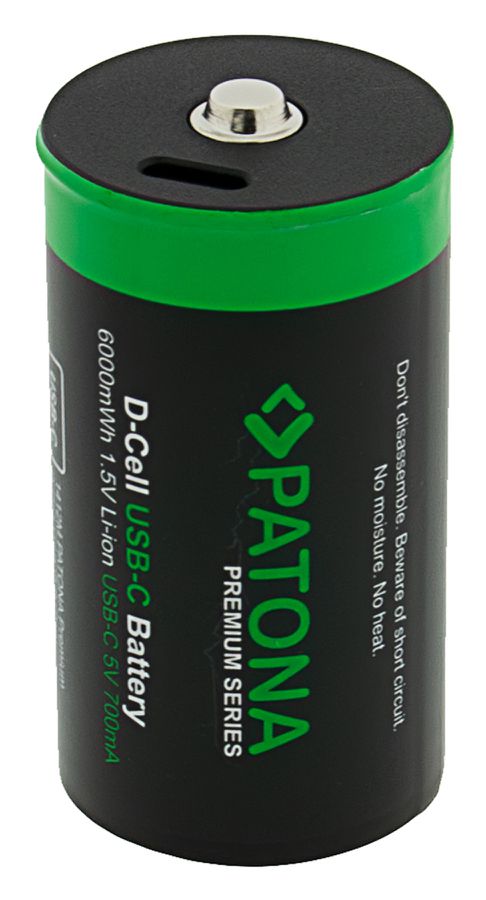 Patona Premium Akku 2X LR20 USB-C