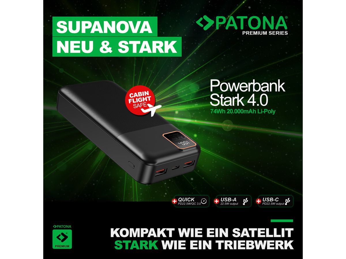 Patona Powerbank Stark 4.0 20000