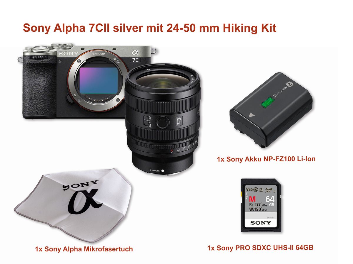 Sony Alpha ILCE7CM2S+24-50mm Hiking Set