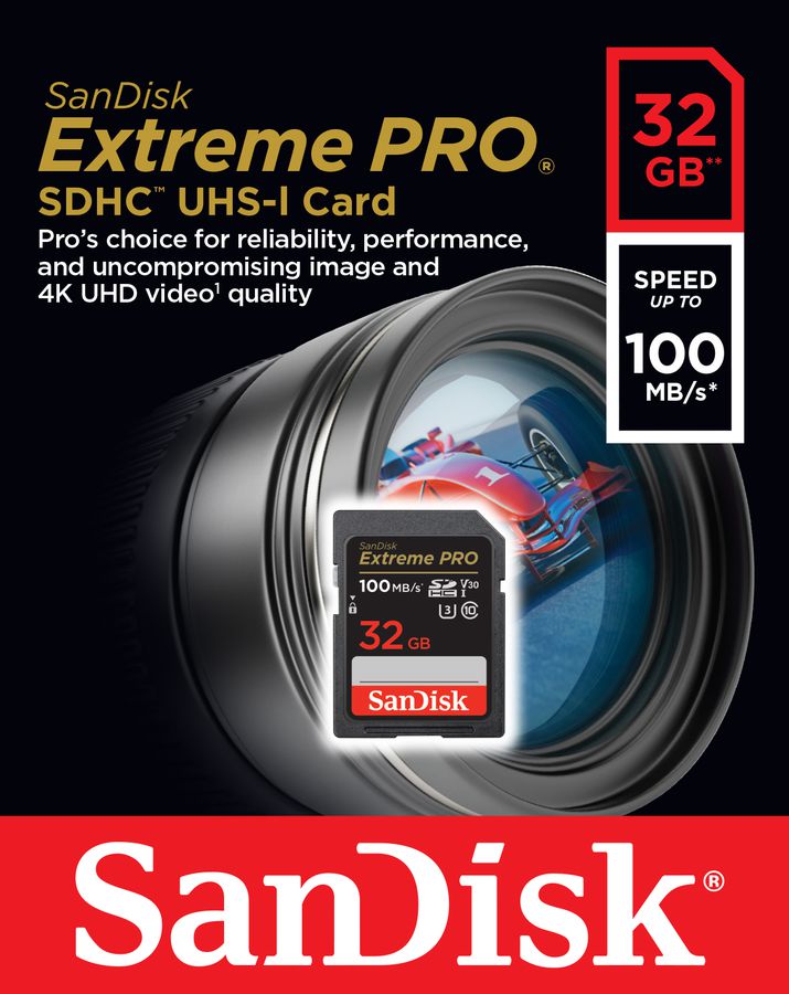 SanDisk Extreme Pro 100MB/s SDHC 32GB