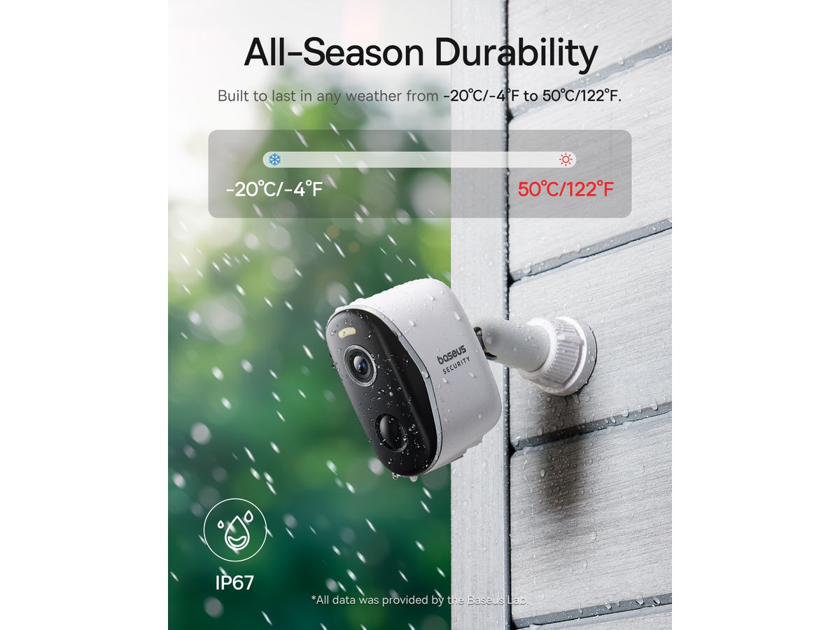 Baseus N1+ Outdoor Camera 2K 4CamKit