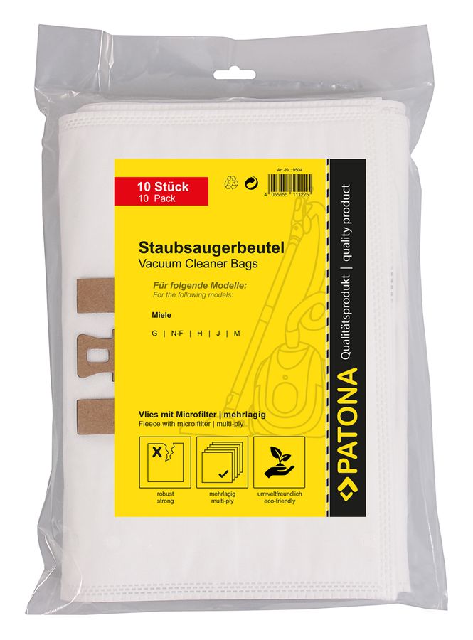 Patona 10x Staubsaugerbeutel Miele G/N/F