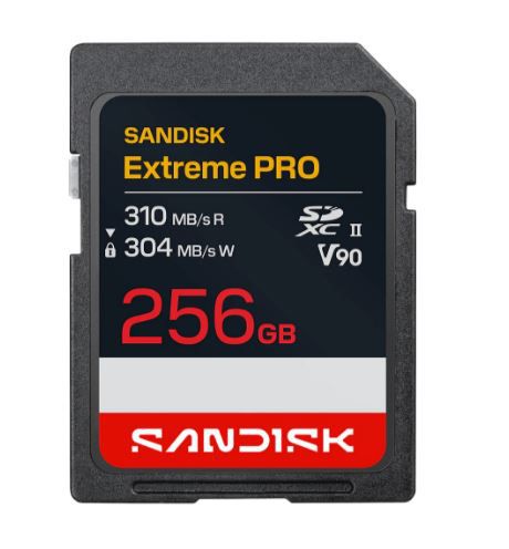 SANDISK Extreme PRO 310MB/s SDXC 256GB