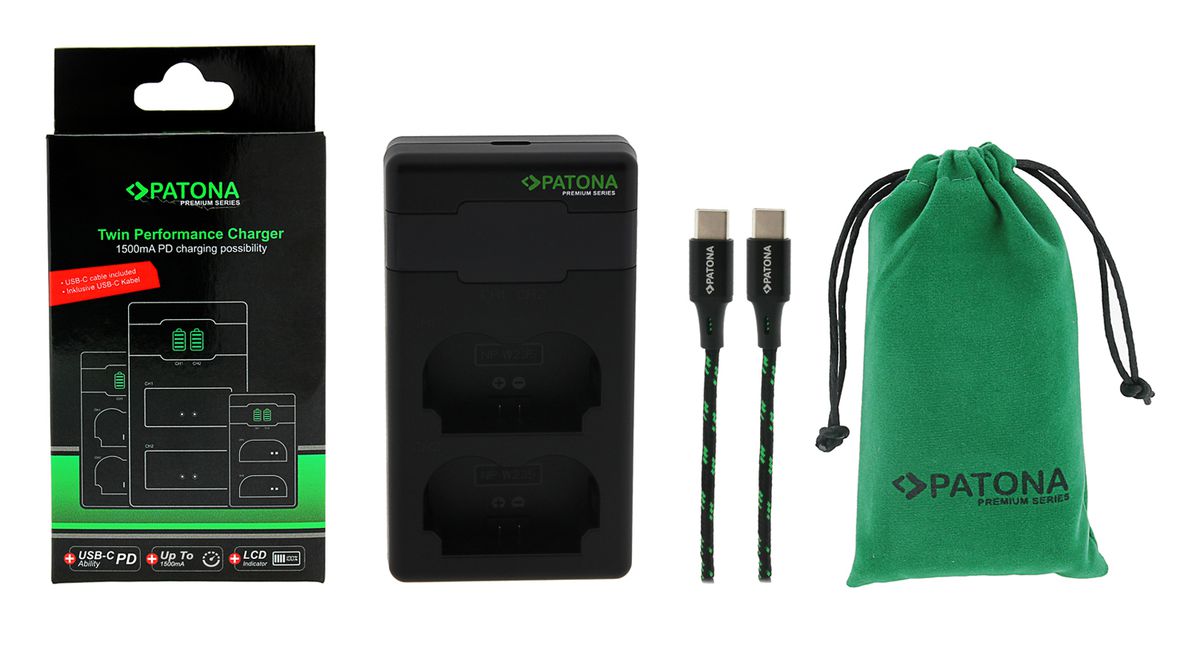 PATONA Premium chargeur double NP-W235