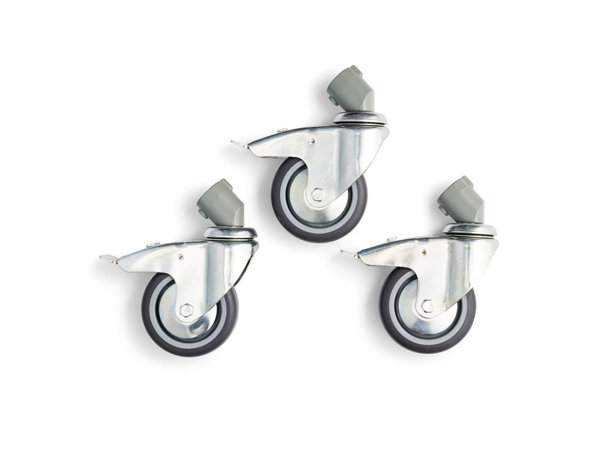 Manfrotto Wheel Set 100mm/22mm w/Brakes