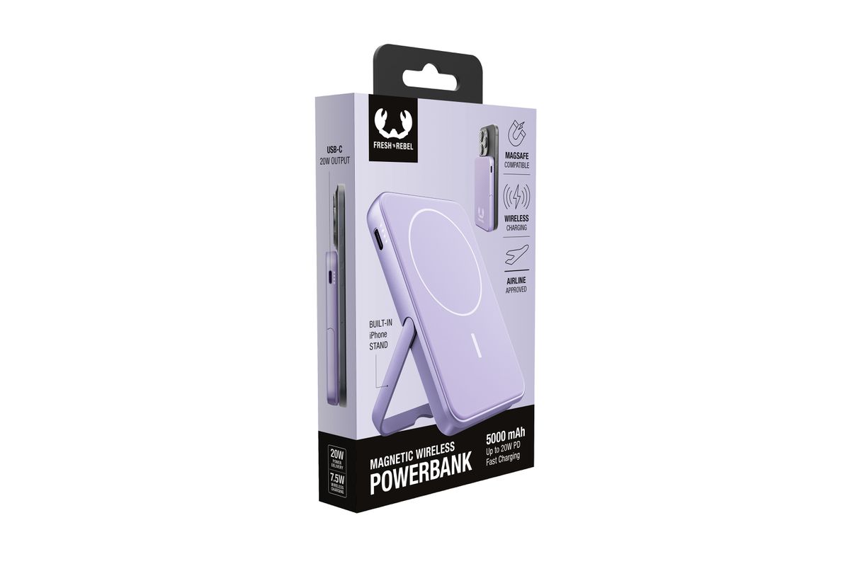 Fresh 'n Rebel Powerbank 5000 mAh Lilac