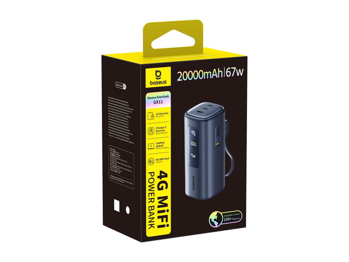 Baseus EnerGeek MiFi PB 20000mAh 67W Bl.