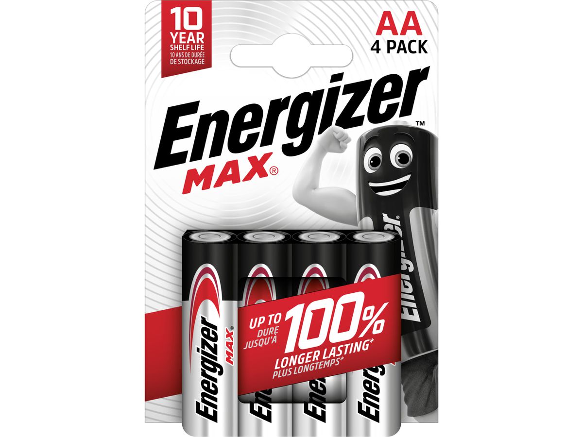 Energizer Max AA (LR6/E91)  BP-4