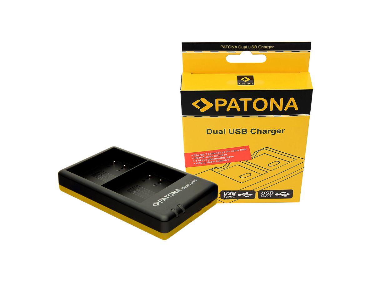 Patona Ladeg. Dual USB Panaso. DMW-BLF19