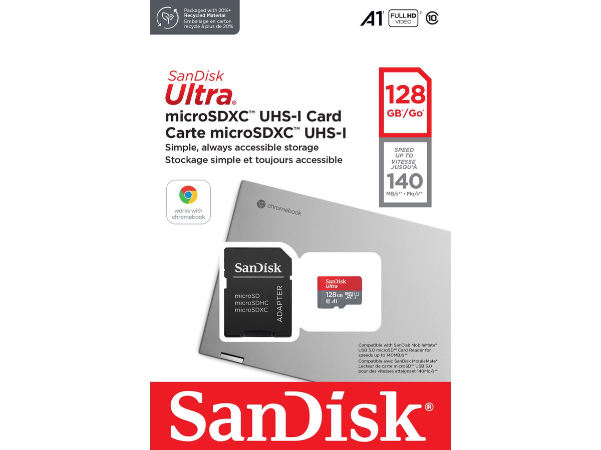 SanDisk Ultra microSDXC 128GB Chromebook