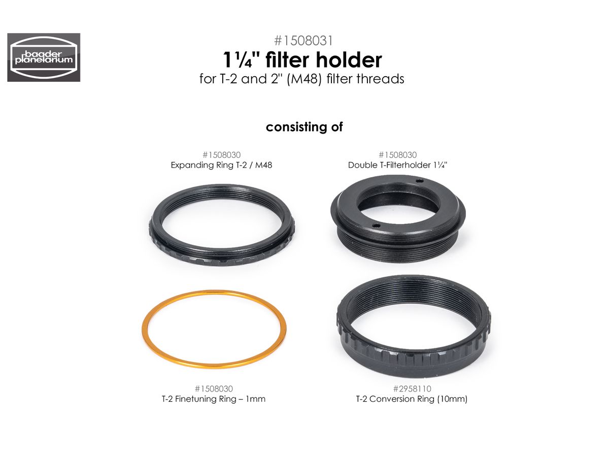 Baader 1¼"-Filterhalter für T-2 und 2"