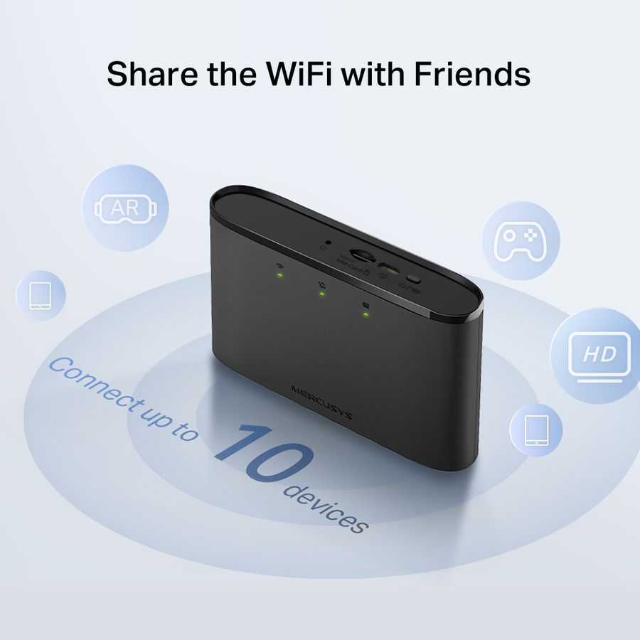 Mercusys 150Mbps 4G LTE Mobile Wi-Fi