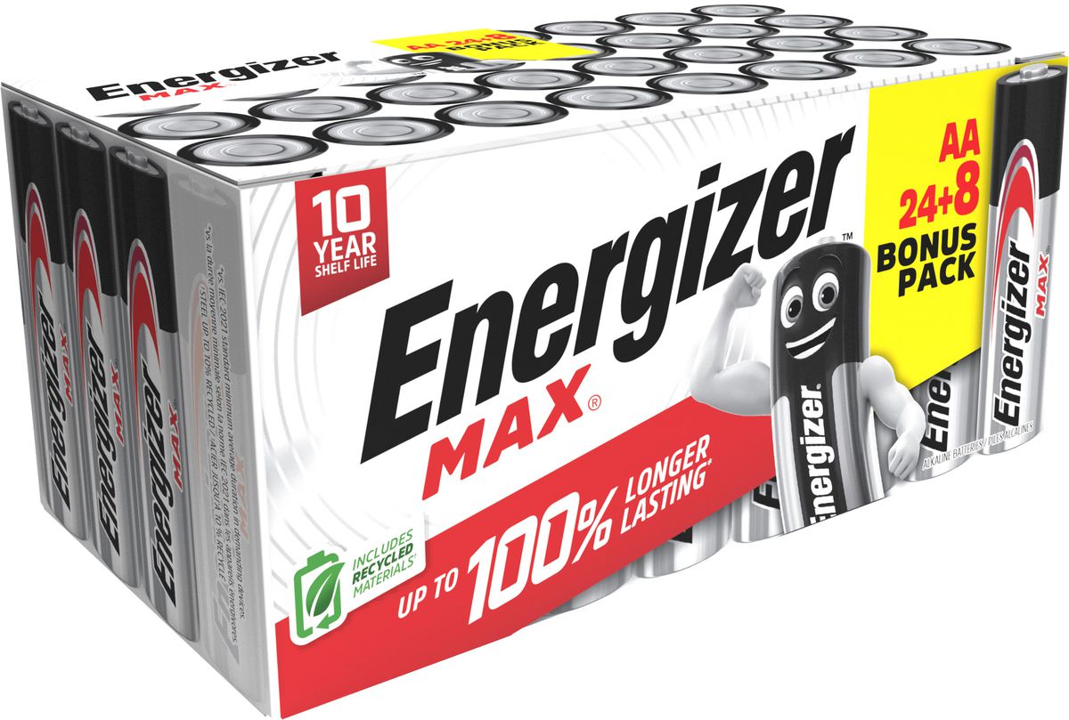 Energizer Max AA (LR6/E91) 24+8 Stück