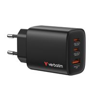 Verbatim GaN 3 Port Charger 65W Black