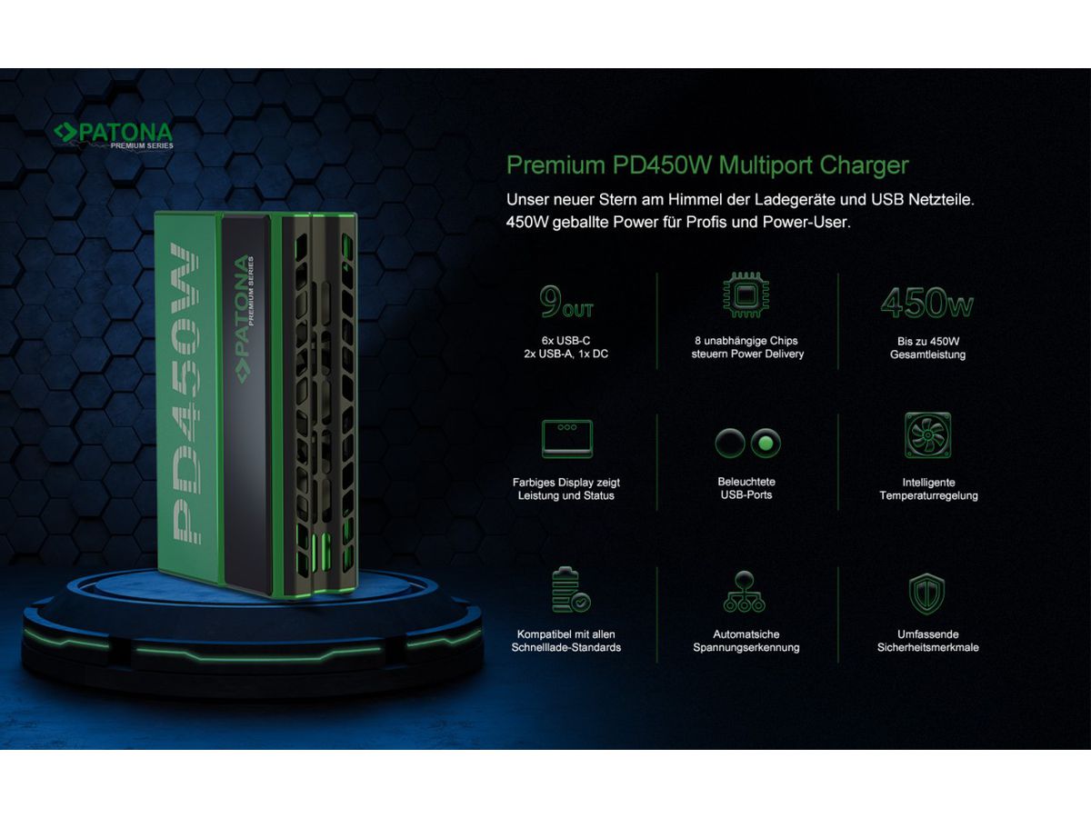 Patona Premium PD450W Multiport Charger