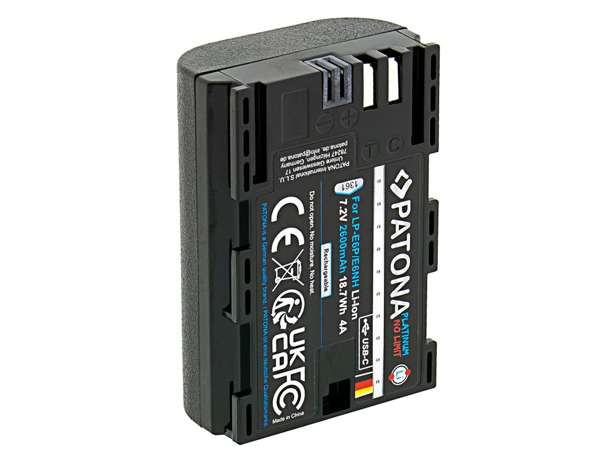 Patona Platinum Canon LP-E6P USB-C