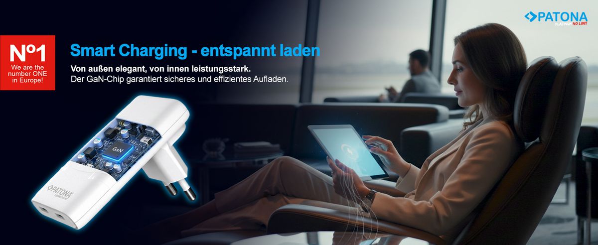Patona GaN 65W 2x USB-C + 100W Kabel Set
