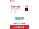 SanDisk Phone Drive USB-C 256GB grün