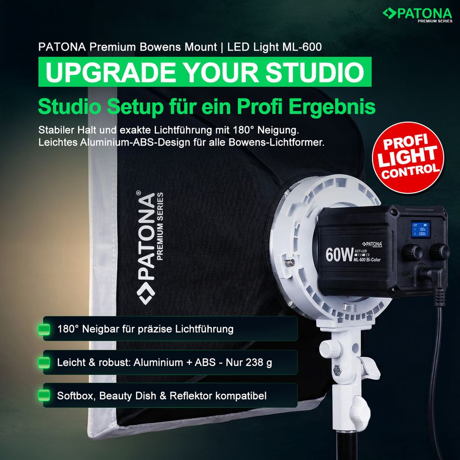 Patona Premium Bowens Halterung ML-600