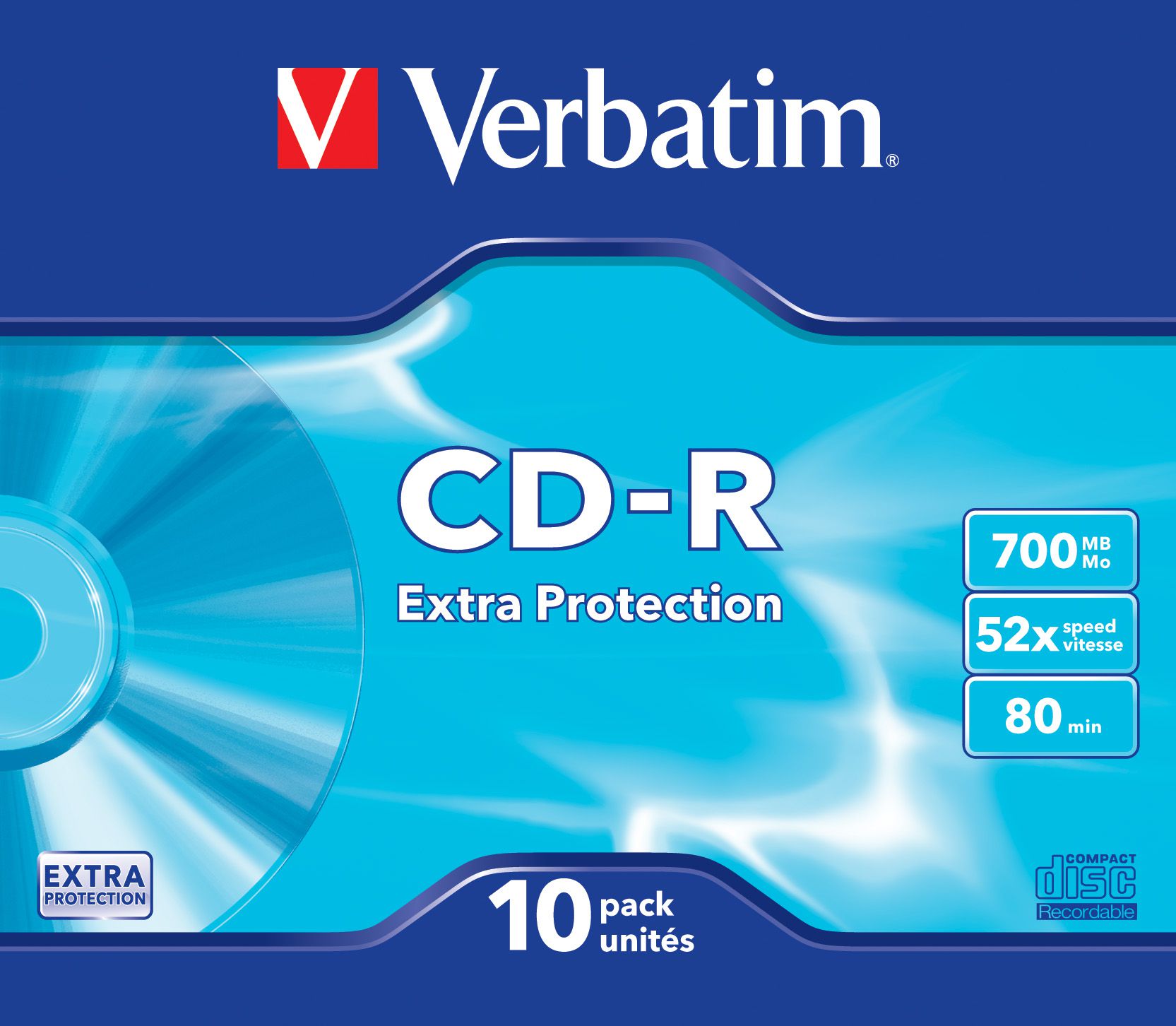 Verbatim CD-R Slim 700MB 52x 10 Pack