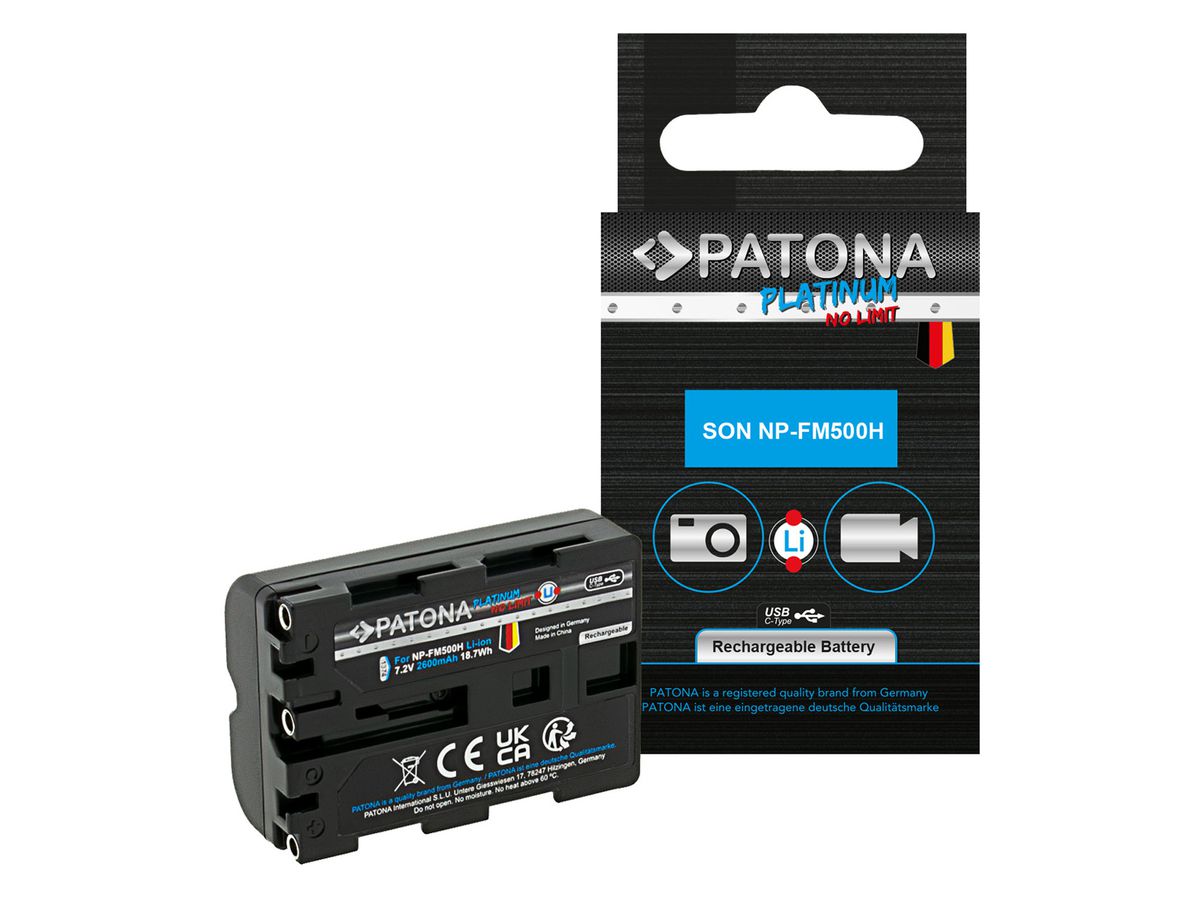 Patona Platinum Sony NP-FM500H USB-C