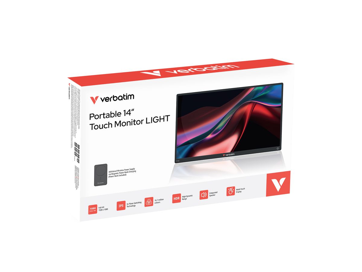 Verbatim Touch Monitor 14" Wireless