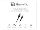 XtremeMac Flexicable USB-A To USB-C 2m