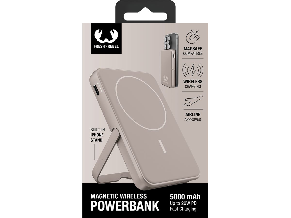 Fresh 'n Rebel Powerbank 5000 mAh Sand