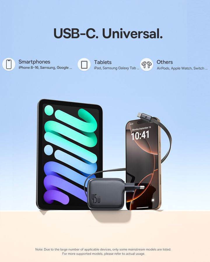 Baseus EnerCore Fastcharg.45W Retr.Cab.