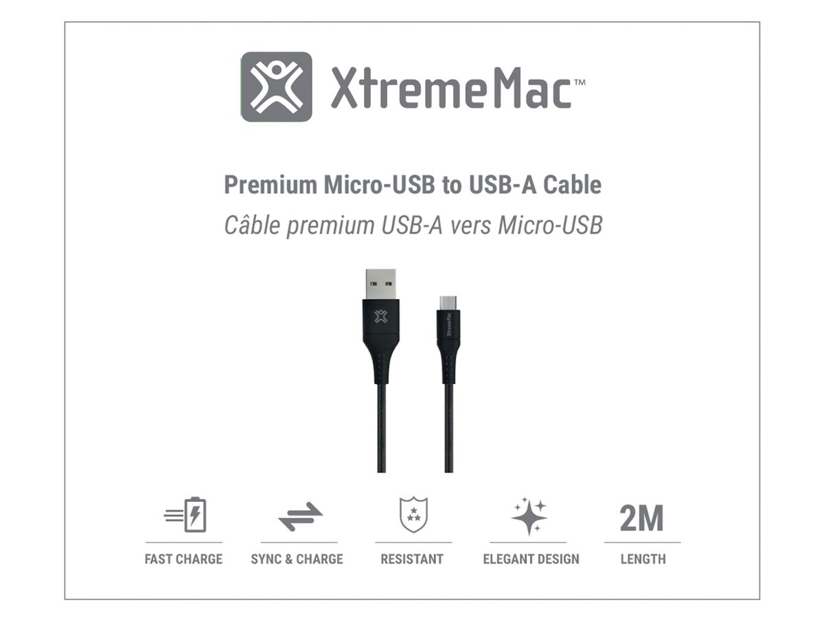 XtremeMac Premium Micro-USB To USB-A 2m