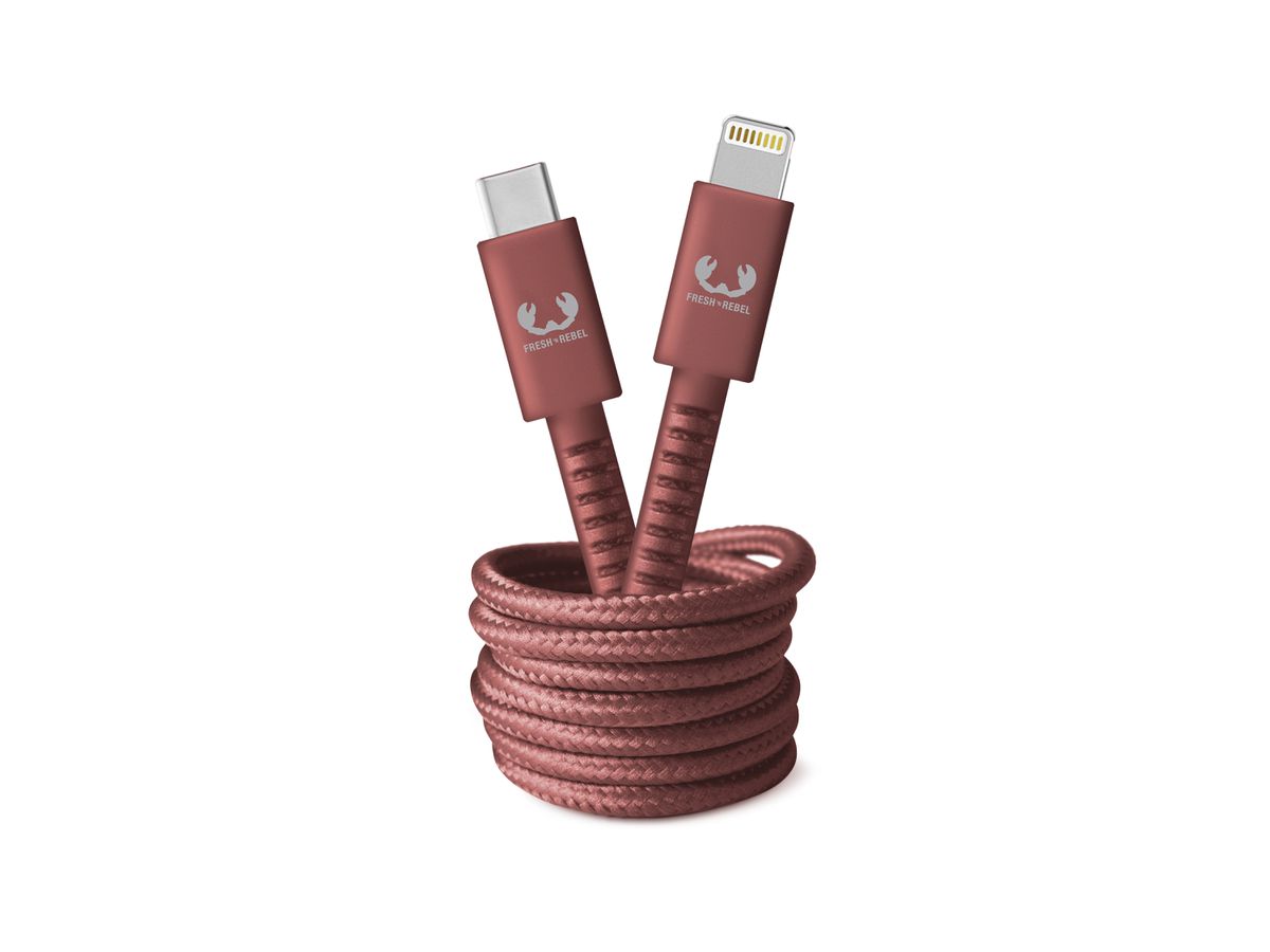 Fresh 'n Rebel USB-C to Lightning Red