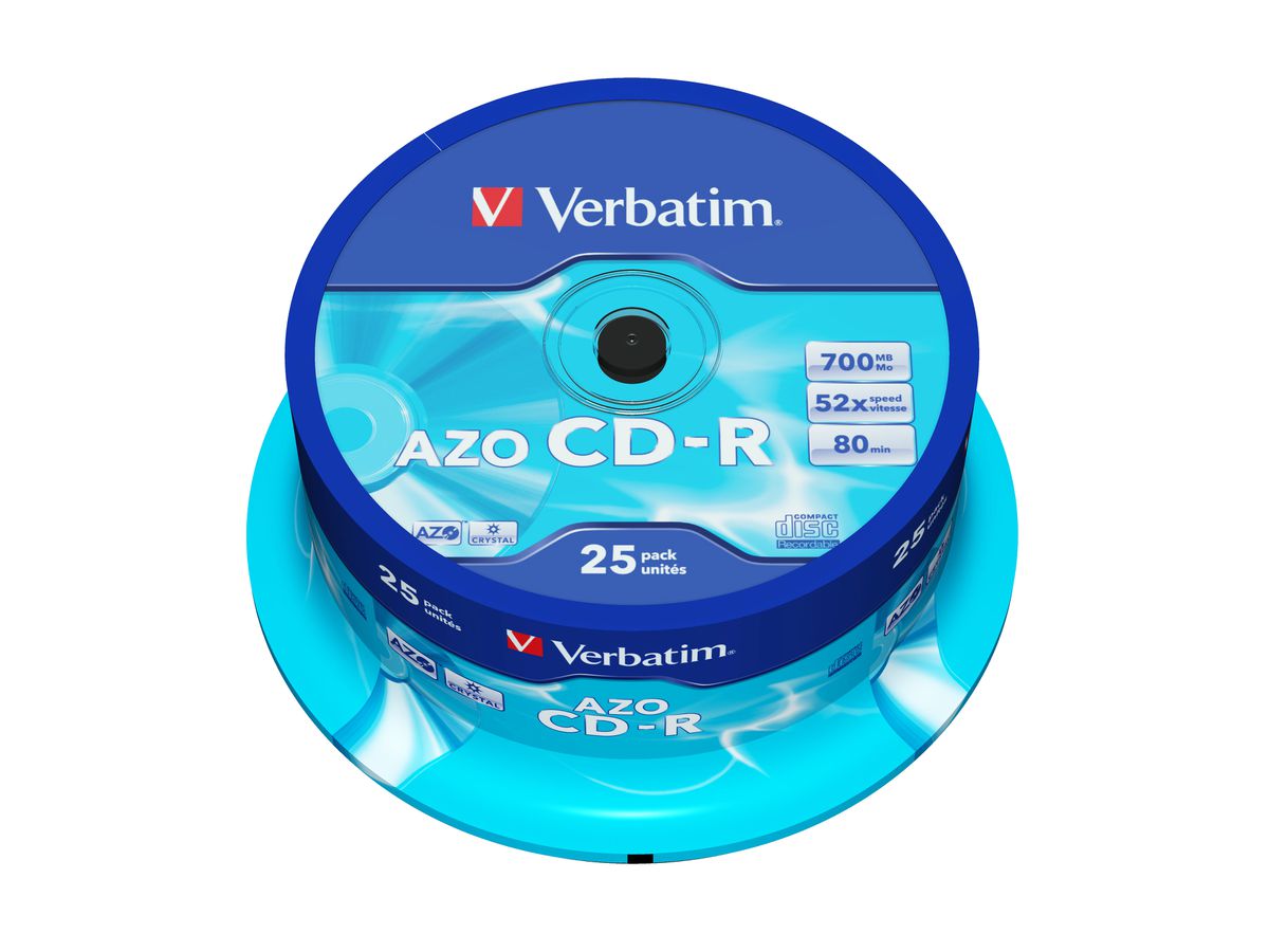 Verbatim CD-R Spindle 700MB 52x 25 Pack