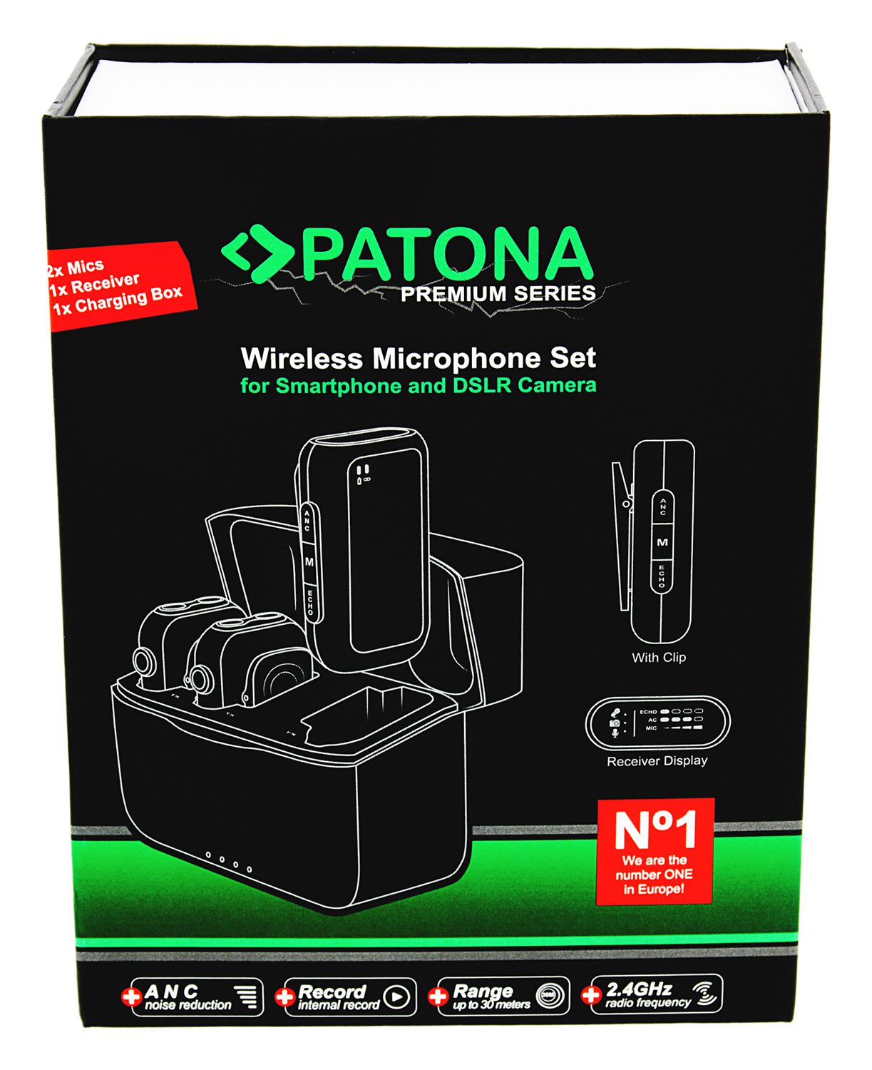 Patona Wireless Lavalier Mikrofon Set