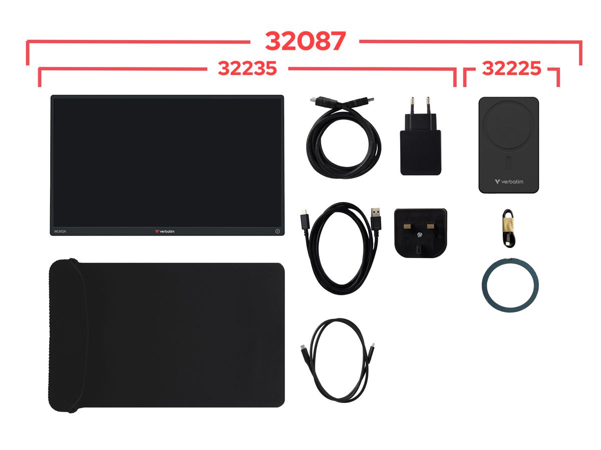 Verbatim Touch Monitor 13.3" Wireless