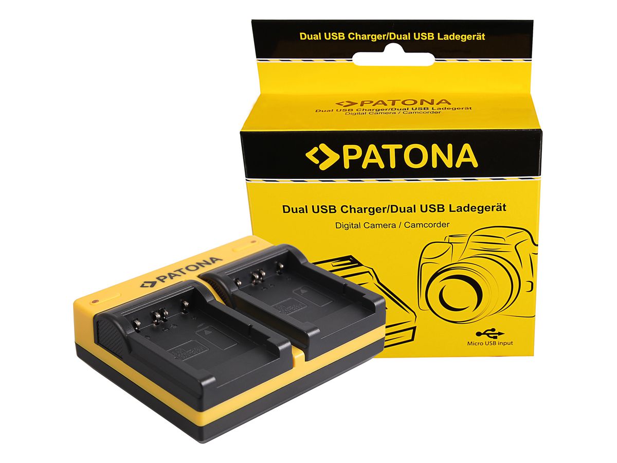 Patona Ladegerät Dual USB Sony NP-FT1