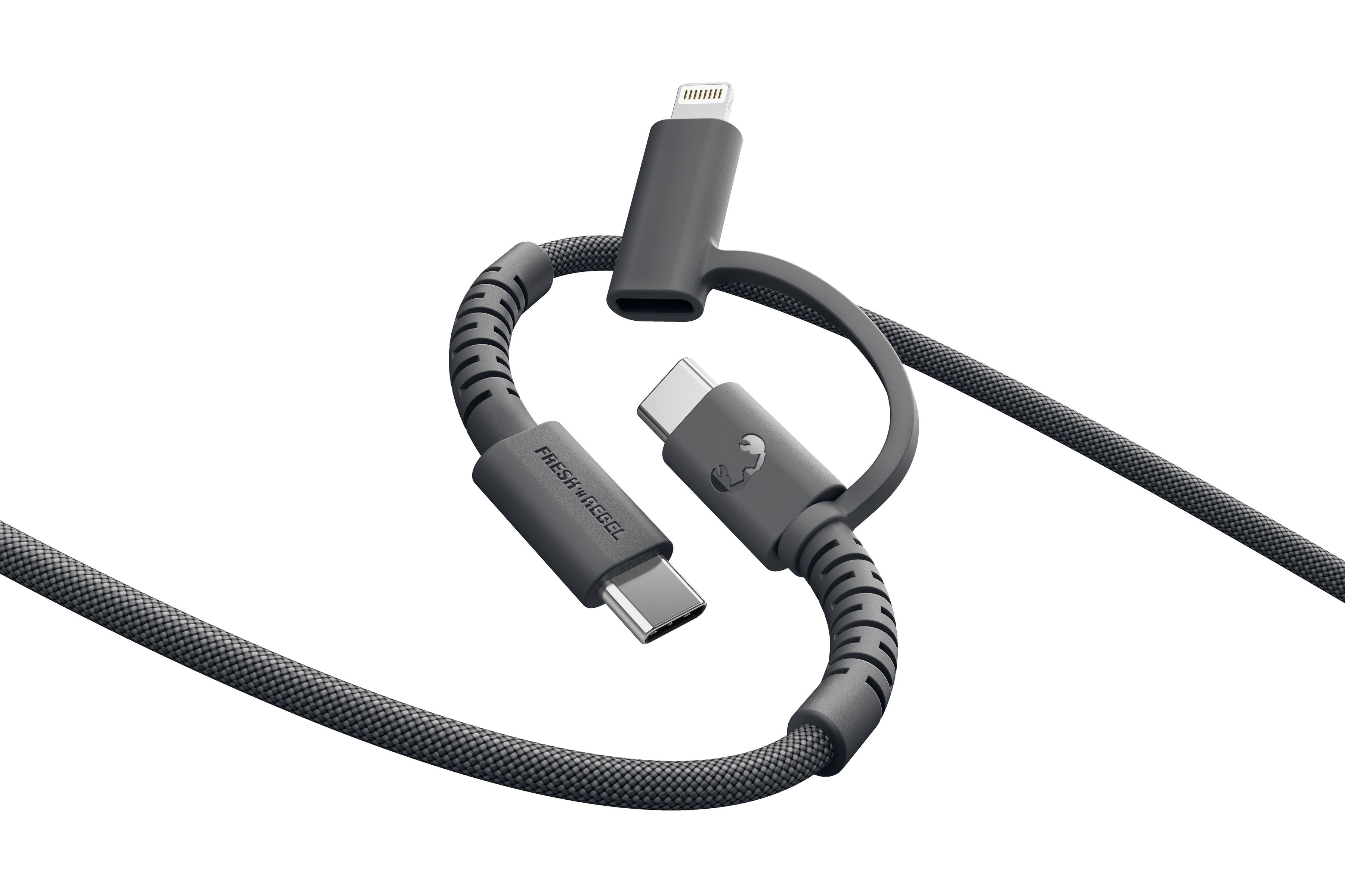 Fresh 'n Rebel USB-C Combo Cable Grey