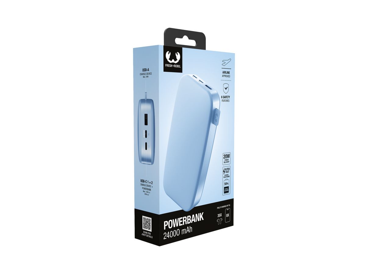 Fresh 'n Rebel Powerbank 24000 mAh Vivid