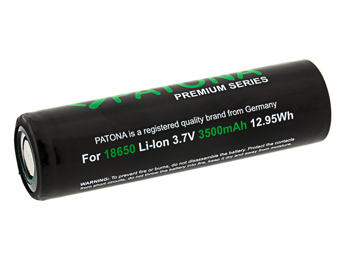 Patona Premium Akku 18650 flat top