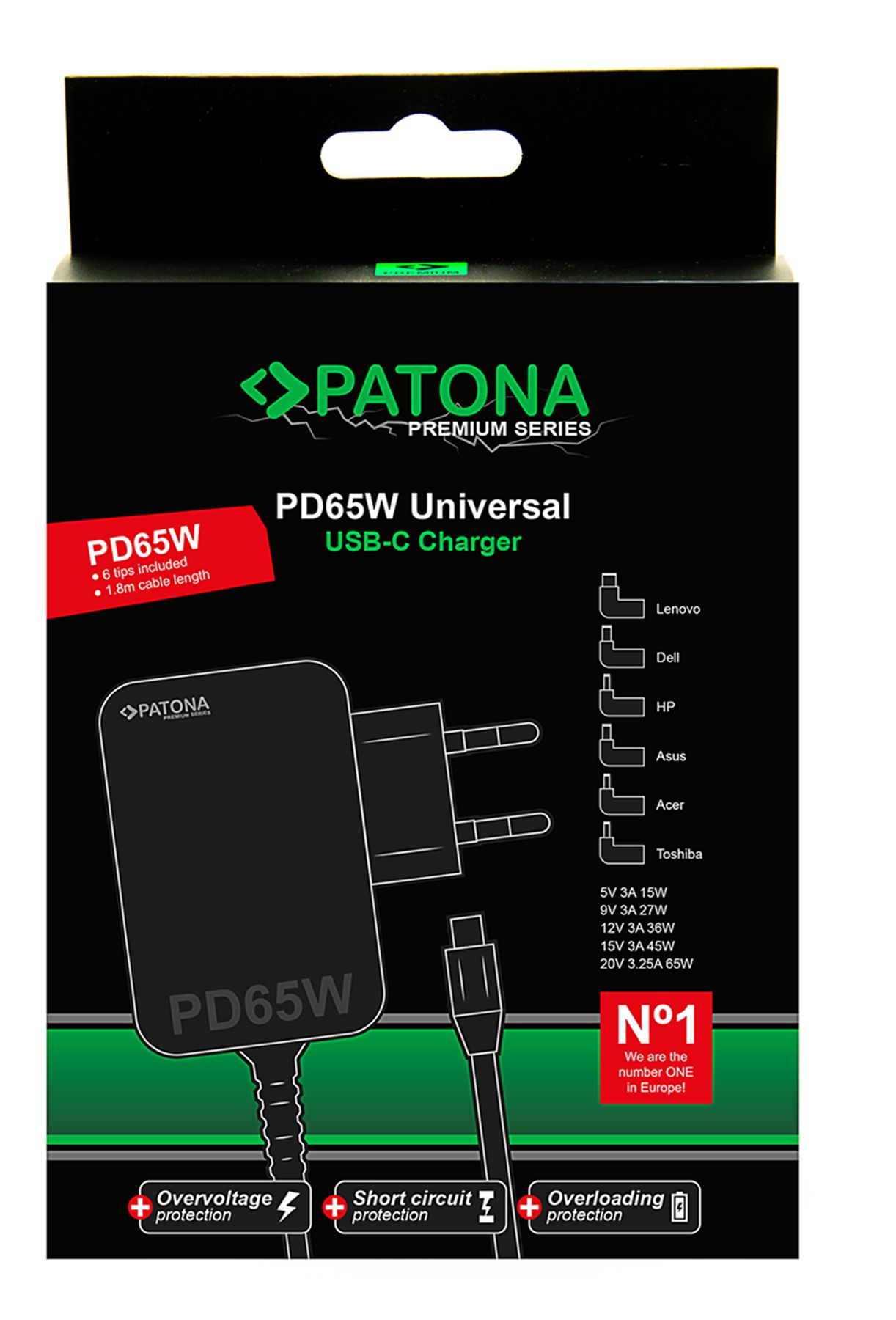 Patona GAN PD 65W USB-C Notebook